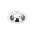Luminaria empotrable para techos NUMINOS� S apto para puestos de trabajo VDU IP20, cromo, blanco regulable