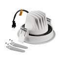 SLV Luminaria empotrable para techos NUMINOS� MOVE S redondo, apto para puestos de trabajo VDU IP20, blanco, barnizado regulable