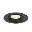 SLV Luminaria empotrable para techos NUMINOS� GIMBLE M apto para puestos de trabajo VDU IP20, negro, barnizado regulable