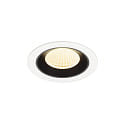 Luminaria empotrable para techos NUMINOS� M apto para puestos de trabajo VDU IP20, negro, blanco regulable