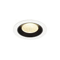 Luminaria empotrable para techos NUMINOS� M apto para puestos de trabajo VDU IP20, negro, blanco regulable