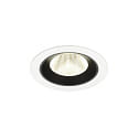 Luminaria empotrable para techos NUMINOS� M apto para puestos de trabajo VDU IP20, negro, blanco regulable