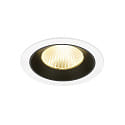 Luminaria empotrable para techos NUMINOS� L apto para puestos de trabajo VDU IP20, negro, blanco regulable