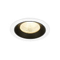 Luminaria empotrable para techos NUMINOS� L apto para puestos de trabajo VDU IP20, negro, blanco regulable
