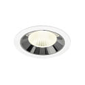 Luminaria empotrable para techos NUMINOS� L apto para puestos de trabajo VDU IP20, cromo, blanco regulable