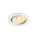 Luminaria empotrable para techos NUMINOS� MOVE L redondo, apto para puestos de trabajo VDU IP20, blanco, barnizado regulable