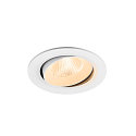 Luminaria empotrable para techos NUMINOS� MOVE L redondo, apto para puestos de trabajo VDU IP20, blanco, barnizado regulable