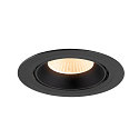 SLV Luminaria empotrable para techos NUMINOS� GIMBLE XL apto para puestos de trabajo VDU IP20, negro, barnizado regulable