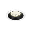 Luminaria empotrable para techos NUMINOS� XL apto para puestos de trabajo VDU IP20, negro, blanco regulable