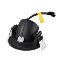 ceiling recessed luminaire NUMINOS� GIMBLE XS round, suitable for VDU workstation IP20, black, lacquered dimmable