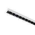 SLV 3-phase spot SIGHT EVO SINGLE square, suitable for VDU workstation IP20, black, white, lacquered 