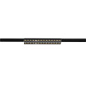 3-phase spot SIGHT EVO DOUBLE square IP20, black, lacquered 