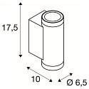 outdoor wall luminaire HELIA PRO S UP/DOWN cylindrical IP65, anthracite, lacquered 