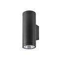 outdoor wall luminaire HELIA PRO L SINGLE cylindrical IP65, anthracite, lacquered 