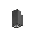 outdoor wall luminaire THEO PRO S SINGLE square IP65, anthracite, lacquered 