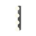 SLV Luminaria de espejo SUN MIRROR QUAD con bot�n interruptor IP44, negro, barnizado 