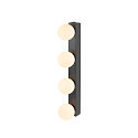 SLV Luminaria de espejo SUN MIRROR QUAD con bot�n interruptor IP44, negro, barnizado 