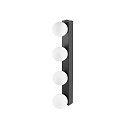 SLV Luminaria de espejo SUN MIRROR QUAD con bot�n interruptor IP44, negro, barnizado 