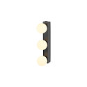 Luminaria de espejo SUN MIRROR TRIPLE con bot�n interruptor IP44, negro, barnizado 