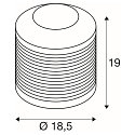 Luminaria de mesa PANTILO ROPE 19 cil�ndrico E27, dorado regulable