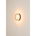 SLV Luminaria de pared y techo CYFT WAVE XL IP65, negro, barnizado regulable