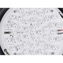 SLV Luminaria de pared y techo CYFT WAVE XL IP65, negro, barnizado regulable
