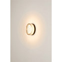 SLV Luminaria de pared y techo CYFT WAVE XL IP65, negro, barnizado regulable