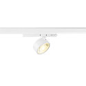Foco trif�sico KALU 2.0 cil�ndrico, apto para puestos de trabajo VDU IP20, blanco, barnizado regulable