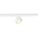 Foco trif�sico KALU 2.0 cil�ndrico, apto para puestos de trabajo VDU IP20, blanco, barnizado regulable
