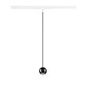 SLV Luminaria colgante de 1 fase DYSKO abajo, en forma de bala IP20, brillante, negro regulable