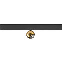 Proyector para ra�l DYSKO IP20, dorado, negro regulable