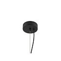 Luminaria colgante OLYPSO 50 E27 IP20, negro regulable