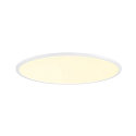 Luminaria de techo PANEL 60 redondo, apto para puestos de trabajo VDU IP20, blanco, barnizado regulable