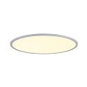Luminaria de techo PANEL 60 redondo, apto para puestos de trabajo VDU IP20, gris, barnizado regulable
