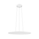 SLV Luminaria colgante PANEL 60 redondo, apto para puestos de trabajo VDU IP20, blanco regulable