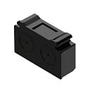 Sistema de iluminaci�n de fila continua tapa final EASYLIGHT EC BK, negro