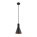SLV Luminaria colgante LALU� SET CONE 15 E27 IP20, negro regulable