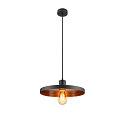 Luminaria colgante LALU� SET PLATE 33 E27 IP20, negro regulable