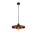 SLV Luminaria colgante LALU� SET PLATE 33 E27 IP20, negro regulable