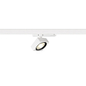 Foco trifásico  EURO CUBE 2 M angular, giratorio, apto para puestos de trabajo VDU IP20, negro, blanco regulable