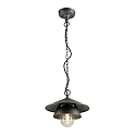 Luminaria colgante SEJERO E27 IP65, antracita regulable