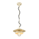 Luminaria colgante SEJERO E27 IP65, beige regulable