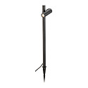 SLV Luminaria con pincho de tierra HELIA SLIM POLE SINGLE con enchufe IP65, negro