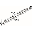 SLV Luminaria de techo BATTEN INDUSTRY C IP23, blanco regulable
