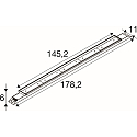 SLV Luminaria de techo BATTEN INDUSTRY C IP23, blanco 