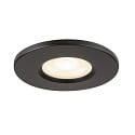 Luminaria empotrable para techos UNIVERSAL DOWNLIGHT FIX con tapa IP65, negro regulable