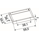 SLV Marco de montaje PANEL P | PAVANNO, blanco