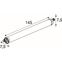 SLV Luminaria para locales húmedos TUBULAR P 150 IP66, blanco regulable