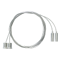 Suspensión del techo TUBULAR P 2 piezas, plata