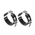 Accesorios de montaje TUBULAR P 2 piezas, negro, plata
